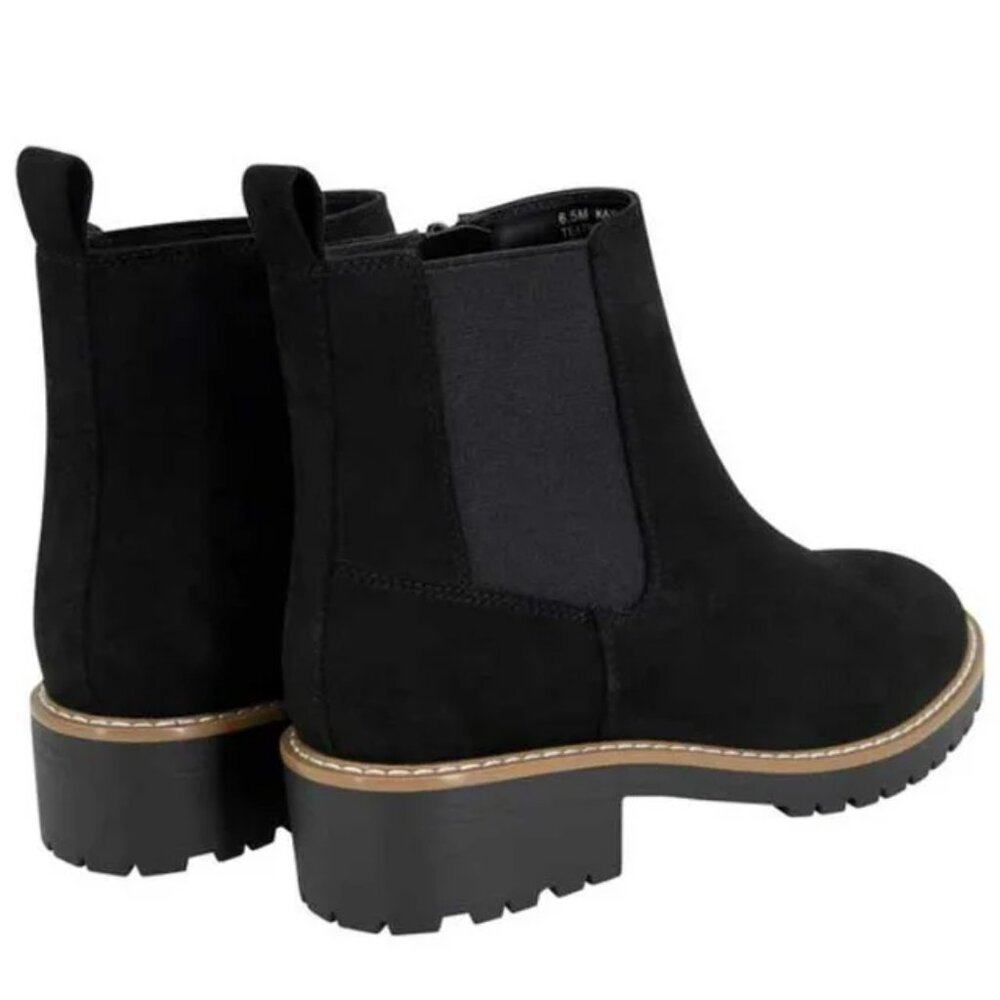 Kensie Kayla Ladies Faux Suede Boot - Black - Size 6.5 - Brand New in Box - Picture 2 of 4